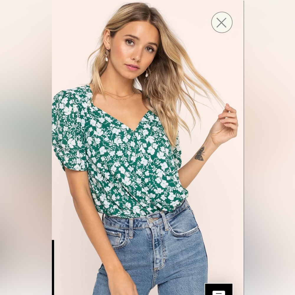 NWT ASTR the label floral bodysuit